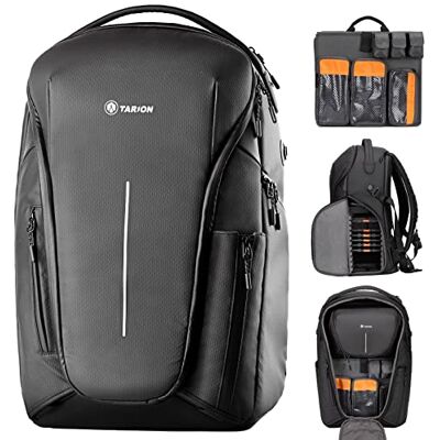 TARION ZONE Zaino per fotocamera Borsa per fotocamera di grande capacità con scomparto per laptop da 15,6 pollici Zaino fotografico professionale impermeabile TARION ZONE Zaino per fotocamera Borsa per fotocamera di grande capacità con scomparto per laptop da 15,6 pollici Zaino fotografico professionale impermeabile