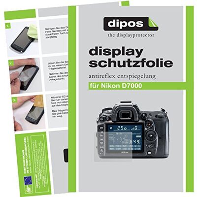 dipos 6x Pellicola Protettiva opaca per Nikon D7000 Antiriflesso, riduce i riflessi, si adatta perfettamente, ultra sottile, antigraffio, senza bolle, anti impronte, autoadesiva dipos 6x Pellicola Protettiva opaca per Nikon D7000 Antiriflesso, riduce i riflessi, si adatta perfettamente, ultra sottile, antigraffio, senza bolle, anti impronte, autoadesiva