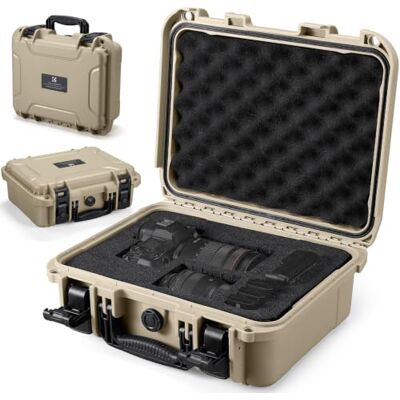 K&F CONCEPT Outdoor Photo Case, Hard Carrying Case with Pre-Cut Foam Grid Schiuma interna pretagliata personalizzabile, protezione antiurto, custodia rigida outdoor, fotocamere e accessori BC01 K&F CONCEPT Outdoor Photo Case, Hard Carrying Case with Pre-Cut Foam Grid Schiuma interna pretagliata personalizzabile, protezione antiurto, custodia rigida outdoor, fotocamere e accessori BC01