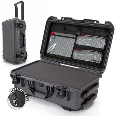 NANUK 935 Valigia protettiva leggera e impermeabile in resina NK-7 con inserto in schiuma personalizzabile e organizer per il coperchio (25,1 cm x 40,9 x 25,7 cm) (Grafite) NANUK 935 Valigia protettiva leggera e impermeabile in resina NK-7 con inserto in schiuma personalizzabile e organizer per il coperchio (25,1 cm x 40,9 x 25,7 cm) (Grafite)