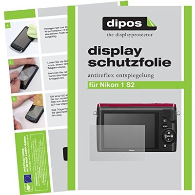 dipos 6x Pellicola Protettiva opaca per Nikon 1 S2 Antiriflesso, riduce i riflessi, si adatta perfettamente, ultra sottile, antigraffio, senza bolle, anti impronte, autoadesiva dipos 6x Pellicola Protettiva opaca per Nikon 1 S2 Antiriflesso, riduce i riflessi, si adatta perfettamente, ultra sottile, antigraffio, senza bolle, anti impronte, autoadesiva