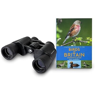 Celestron 73152 LandScout Kit birdwatching 8x40mm resistente all'acqua Binocoli con impugnatura in gomma, lenti rivestite, vetro ottico K9, guida sugli uccelli di Gran Bretagna e Nord Europa, Nero Celestron 73152 LandScout Kit birdwatching 8x40mm resistente all'acqua Binocoli con impugnatura in gomma, lenti rivestite, vetro ottico K9, guida sugli uccelli di Gran Bretagna e Nord Europa, Nero