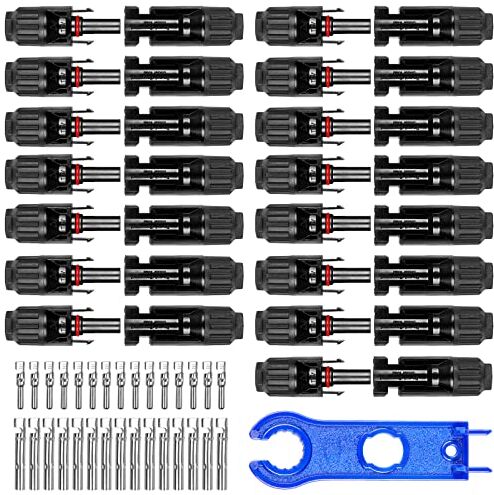 REBECCA 15 Paia Connettori Solare Fotovoltaico Pannelli Solari ip67 Impermeabile Fotovoltaici Pannello Connettore Maschio/Femmina per 2.5/4/6mm² Cavo