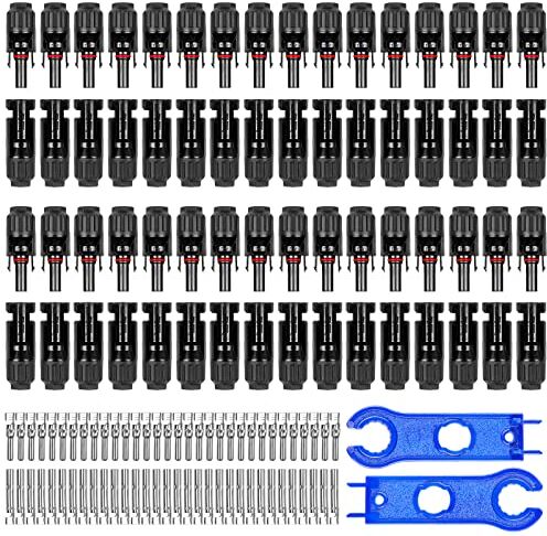 REBECCA 32 Paia Connettori Pannelli Solari IP67 Impermeabile Fotovoltaico Pannello Connettore Solare Connettori per Fotovoltaici Maschio/Femmina per 2.5/4/6mm² Cavo