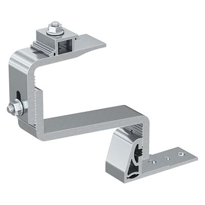 Fischer RH 52-67 H AL 10x Ganci in Alluminio per Tetti di Tegole, 3 Regolazioni, Innesto Orizzontale, per Profili Pannelli Solari Fotovoltaici, 571742 Fischer RH 52-67 H AL 10x Ganci in Alluminio per Tetti di Tegole, 3 Regolazioni, Innesto Orizzontale, per Profili Pannelli Solari Fotovoltaici, 571742