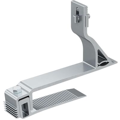 Fischer CH 30-53 AL, 20 Ganci a Pinza per Pannelli Solari, Installazione Rapida a Pressione senza Forare su Tetti Inclinati in Tegole, Fischer CH 30-53 AL, 20 Ganci a Pinza per Pannelli Solari, Installazione Rapida a Pressione senza Forare su Tetti Inclinati in Tegole,