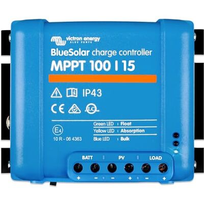 Victron Energy BlueSolar MPPT 100V 15 amp 12/24-Volt Regolatore di Carica Solare Victron Energy BlueSolar MPPT 100V 15 amp 12/24-Volt Regolatore di Carica Solare