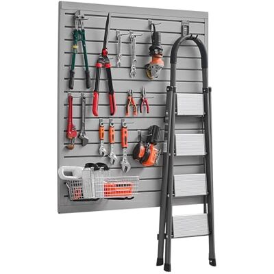 VEVOR Pannelli per Pareti a Doghe per Garage con Disegno Modulare, Pannello per Pareti a Doghe Regolabile, con Struttura di Accoppiamento e Taglio Fai da Te, Grigio 1230 x 1235 x 20 mm VEVOR Pannelli per Pareti a Doghe per Garage con Disegno Modulare, Pannello per Pareti a Doghe Regolabile, con Struttura di Accoppiamento e Taglio Fai da Te, Grigio 1230 x 1235 x 20 mm