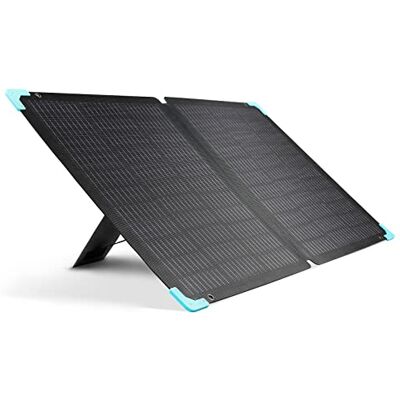 Renogy Pannello solare pieghevole 120W per stazione di alimentazione portatile, impermeabile con supporto regolabile, per camper, roulotte, indipendente dalla rete Renogy Pannello solare pieghevole 120W per stazione di alimentazione portatile, impermeabile con supporto regolabile, per camper, roulotte, indipendente dalla rete