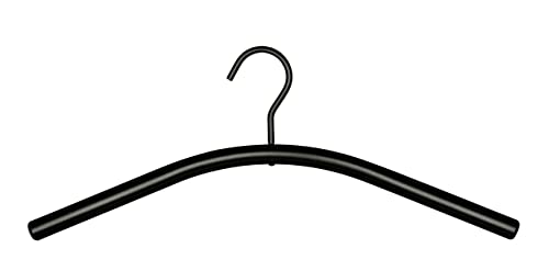 Wenko Gruccia Noa, gruccia per armadi di qualità resistente, ideale per appendere giacche e cappotti leggeri, realizzata in metallo verniciato a polvere con gancio girevole, 44,5 x 17,5 x 2 cm, nero