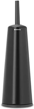 Brabantia Renew Collection Porta Scopino da Toilette, Matt Black, 30 x 20 x 10 cm