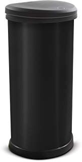 Curver Cestino Deco Pattumiera da 40 l, Nero, 40 Litri