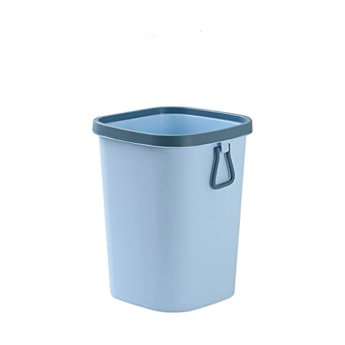 Generic Pattumiera, Pattumiera Pattumiera 8L/13L Cucina Wc Pattumiera con Coperchio Bagno per Soggiorno Pattumiera Pattumiera Pattumiera Cestino Della Spazzatura/Blue/13L