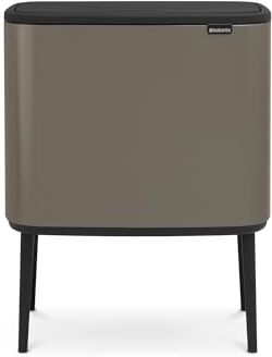 Brabantia Bo Touch Bin Pattumiera, Metallo, Platinum, 36 Litri