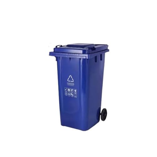 GRFIT Cestino Contenitori commerciali di grandi dimensioni con coperchio Classificazione for esterni Barili addensati da 240 litri I contenitori for rifiuti di grandi dimensioni possono essere rimorchiati P