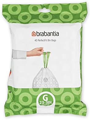 Brabantia PerfectFit Bags, Code G, 23-30L, 40 Bags