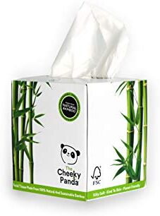 Panda 100% Bamboo Facial Tissue Cube, confezione da 56 fazzoletti