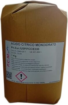 Generico ACIDO CITRICO MONOIDRATO 1 KG ANTICALCARE ACIDIFICANTE AMMORBIDENTE USO UMANO