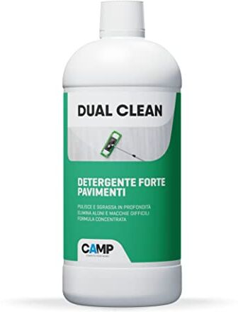 CAMP ‎ DUAL CLEAN, detergente forte concentrato per pavimenti in gres porcellanato, marmo, cotto, granito, 1000 ml