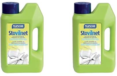 Nuncas Italia S.P.A. Stovilnet Lavastoviglie Detersivo in Polvere, 1.2 Kg (Confezione da 2)