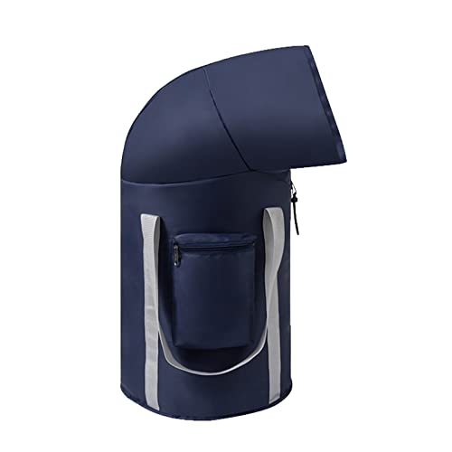 Generic Secchiello pieghevole per pediluvio per spa multifunzionale portatile, per rimuovere i piedi (blu navy, taglia unica)