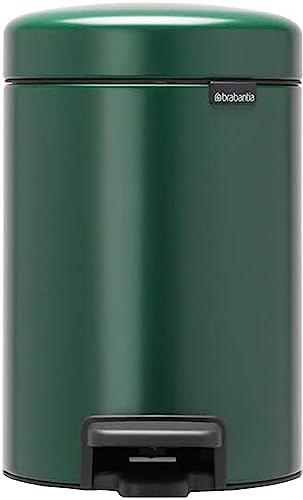 Brabantia Pattumiera da bagno, Colore: verde pino., 3 litri