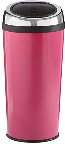 PREMIER Housewares  Pattumiera, in Acciaio Inox, Secchio Interno in Plastica, 30 lt, Rosa