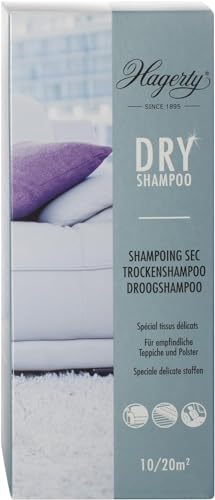Hagerty Dry Shampoo, polvere detergente per tappeti, 500 g, speciale shampoo a secco in polvere extra per tappeti delicati, moquette, mobili, smacchiamento tappeti e pulizia tappezzeria a secco