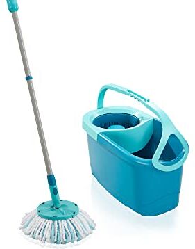 Leifheit Mop Pavimenti Blu, Lavapavimenti Professionale Flessibile A 360°, 46.6 x 26.5 x 26 Cm