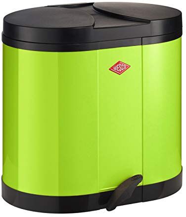 WESCO Cestino rifiuti Ecologico 170-30 l, Colore: Verde Lime