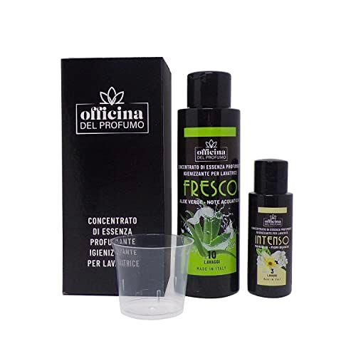 Generico OFFICINA DEL PROFUMO ESSENZA PROFUMANTE PER BUCATO 100ML GREEN ALOE NOTE ACQUATICHE (+30ML FRAGRANZE CASUALI) CONCENTRATO, FORTE, CON IGIENIZZANTE