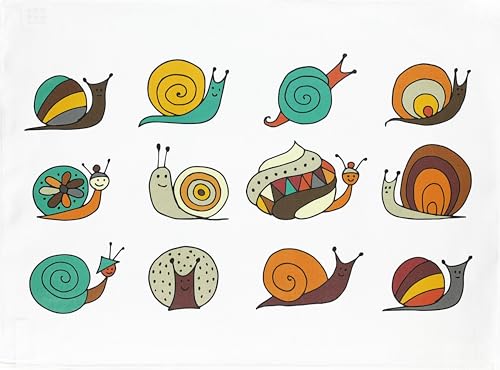 Half a Donkey Strofinaccio grande in cotone The Cartoon Snail Collection