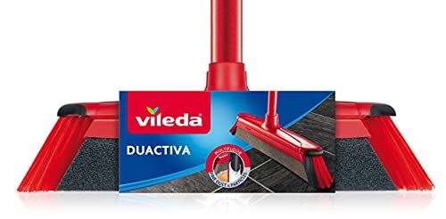 Vileda Scopa Duactiva per interni, con spugna elettrostatica, paracolpi,1 pz