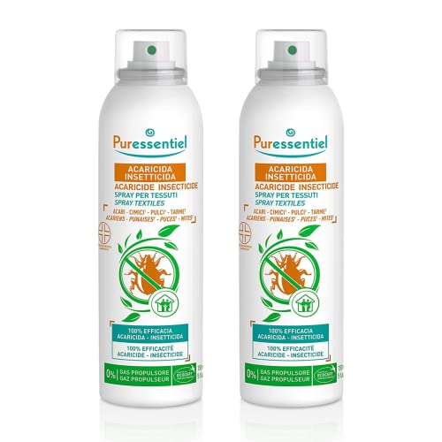 Generico Set 2x150ml Puressentiel Spray Acaricida Insetticida Presidio Medico Chirurgico Per Tessuti Efficacia Scientificamente Provata Anti Reinfestazione a lunga durata