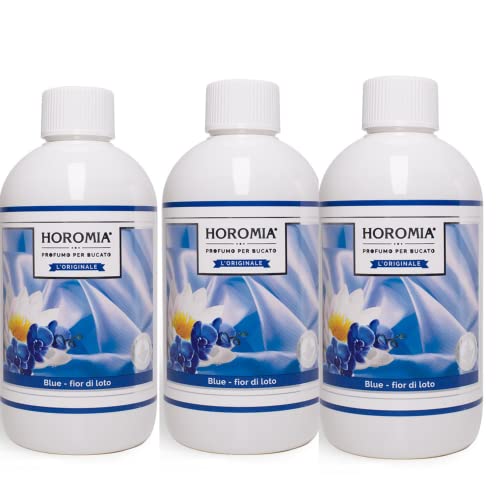 Generico Horomia Profumatore per bucato, Confezione da 3x500ml Blue Blue Fior di loto