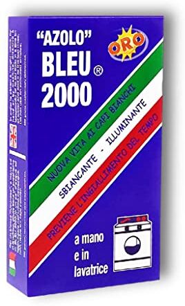 Generic Bleu 2000 Azolo Sbiancante per Bucato a Mano o in Lavatrice Sbianca e Illumina i Capi Bianchi (250 gr)