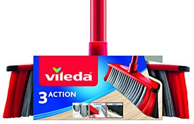 Vileda Brush 3 Action , Red, Standard