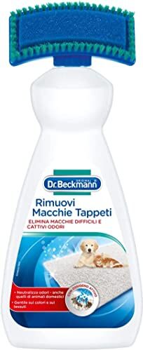 Dr. Beckmann Rimuovi Macchie Tappeti   Rimuove anche le macchie e gli odori più difficili   Con spazzola applicatrice   650 ml