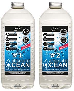 ATI Absolute Ocean 2 x 2,04 litri per 34 litri di acqua salata concentrata ad alta purezza.