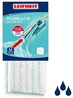 Leifheit Picobello Cotton Plus Panno per Pulire, Pietra, Cotone, Bianco, 5.4 x 33 x 12.4 cm