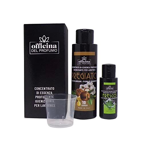 Generico OFFICINA DEL PROFUMO ESSENZA PROFUMANTE PER BUCATO 100ML OLIO DI ARGAN E FIORI DI MANDORLO (+30ML FRAGRANZE CASUALI) CONCENTRATO, FORTE, CON IGIENIZZANTE