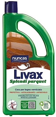 Nuncas Livax Cera Protettiva Splendi Parquet Pavimenti in Legno 1000ml