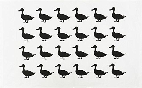 Half a Donkey Duck Silhouette Large Cotton Strofinaccio