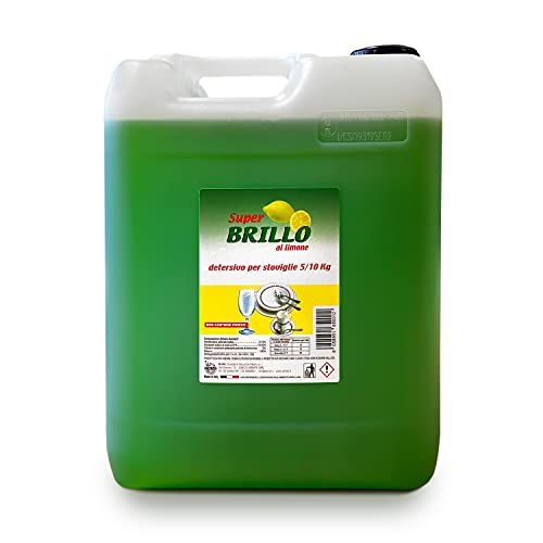 Generico Brillo Lavapiatti lavastoviglie professionale al alto potere sgrassante profumato al limone lt 10