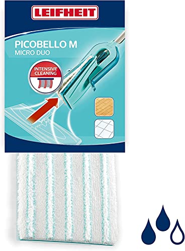 Leifheit 521336 Pico Micro Duo Spugna di Ricambio Allrounder, Sintetico, Bianco, M