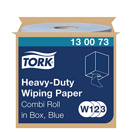 Tork Carta ultraresistente per asciugatura QuickDryPremium, compatibile con i sistemi W1, W2 e W3, 2 veli, 1 conf. x 1 rotolo (1 x 170 m), colore blu