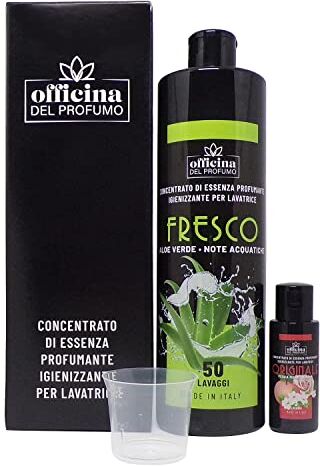 Generico OFFICINA DEL PROFUMO CONCENTRATO, FORTE, CON IGIENIZZANTE (+30ML FRAGRANZE CASUALI) (Green Aloe e note acquatiche, 500 ml)