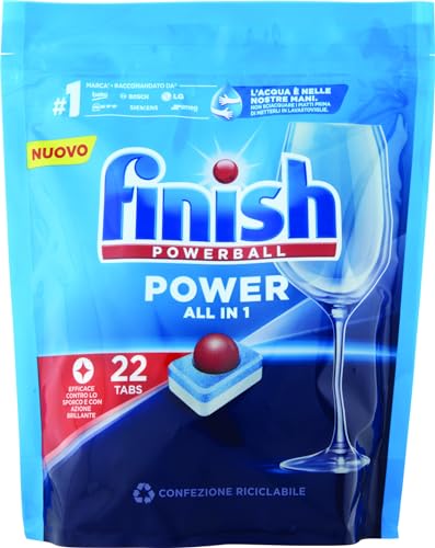 Finish Power All in One Regular pastiglie lavastoviglie 22 lavaggi 352 gr