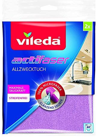 Vileda Actifibre Panni in Microfibra 2 Pezzi