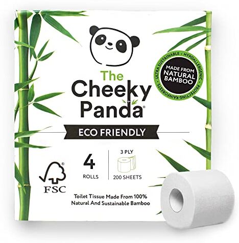 Panda Carta igienica 3 Spessori   4 Rotoli Carta igienica   Carta igienica Bambù